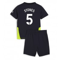 Echipament fotbal Manchester City John Stones #5 Tricou Deplasare 2024-25 pentru copii maneca scurta (+ Pantaloni scurti)